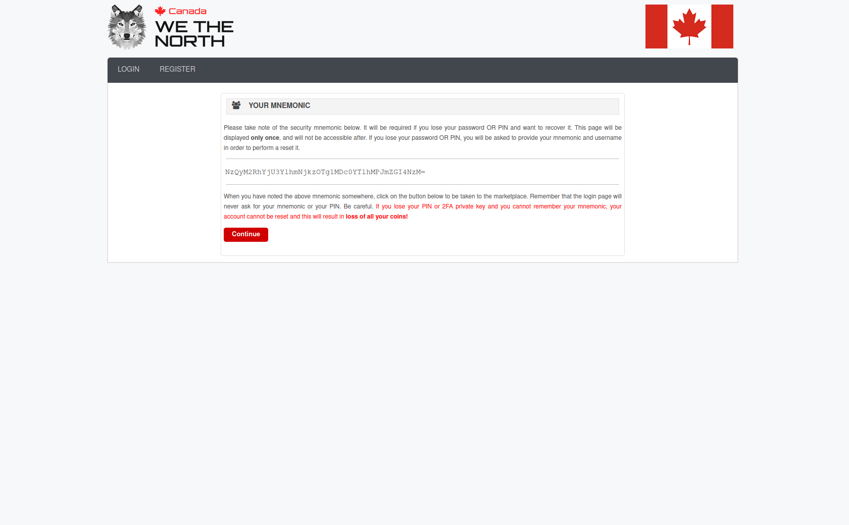 Mnemonic Recovery System